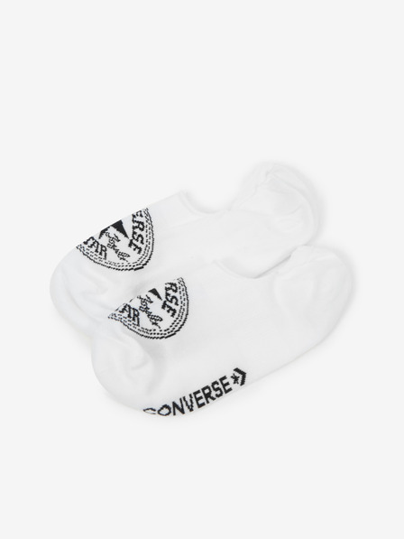Converse Komplet dveh parov belih nogavic Converse