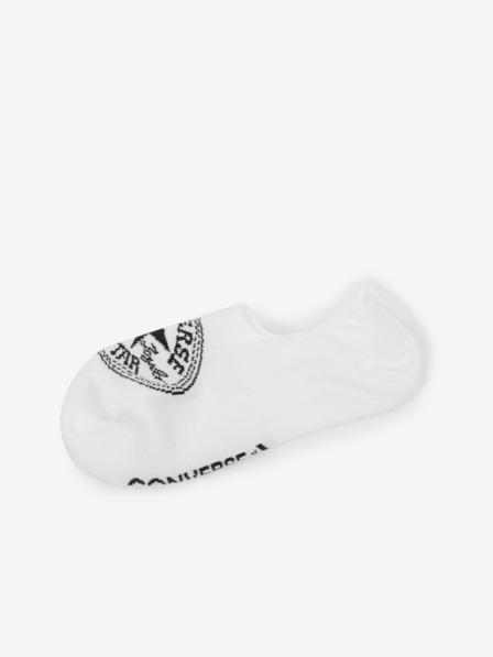 Converse Komplet dveh parov belih nogavic Converse