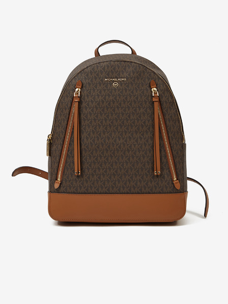 Michael Kors Temno rjav ženski vzorčast nahrbtnik Michael Kors