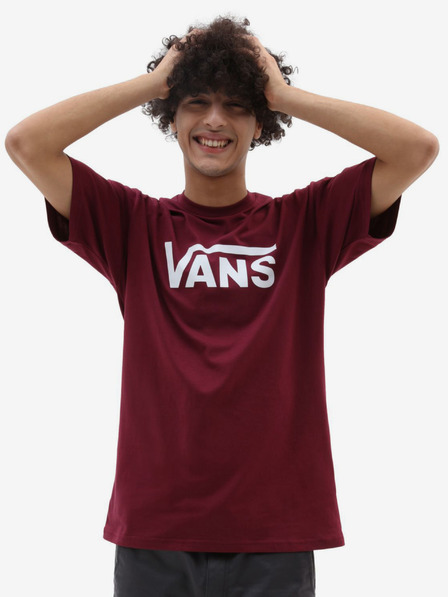 Vans Moška majica VANS v bordo barvi