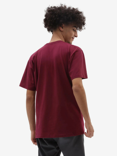 Vans Moška majica VANS v bordo barvi