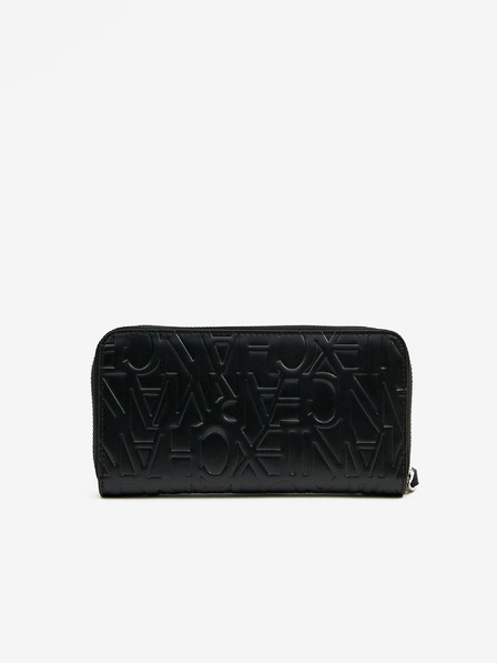 Armani Exchange Črna ženska denarnica z vzorcem Armani Exchange