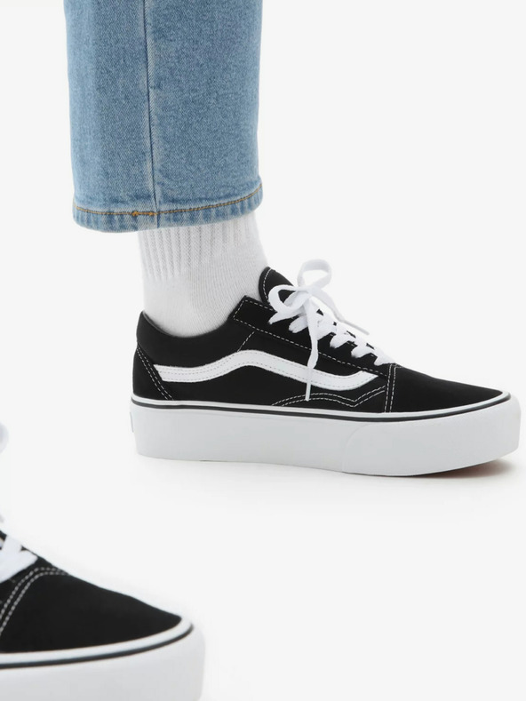 Vans Črne platnene superge iz semiša VANS Old Skool
