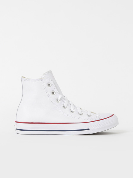 Converse Bele usnjene gležnjarske superge Converse Chuck Taylor All Star Leather