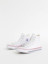 Converse Bele usnjene gležnjarske superge Converse Chuck Taylor All Star Leather