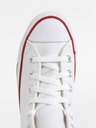 Converse Bele usnjene gležnjarske superge Converse Chuck Taylor All Star Leather