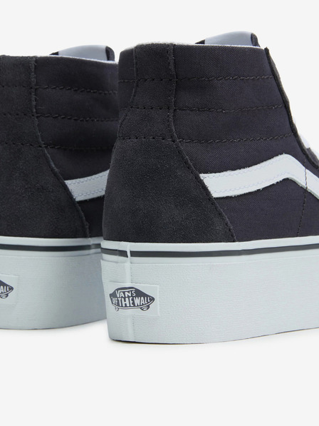 Vans Temno sive ženske gležnjarske superge iz semiša VANS UA SK8-Hi Tapered Stackform