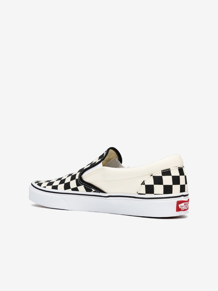 Vans Črne in krem vzorčaste superge Vans Classic Slip On
