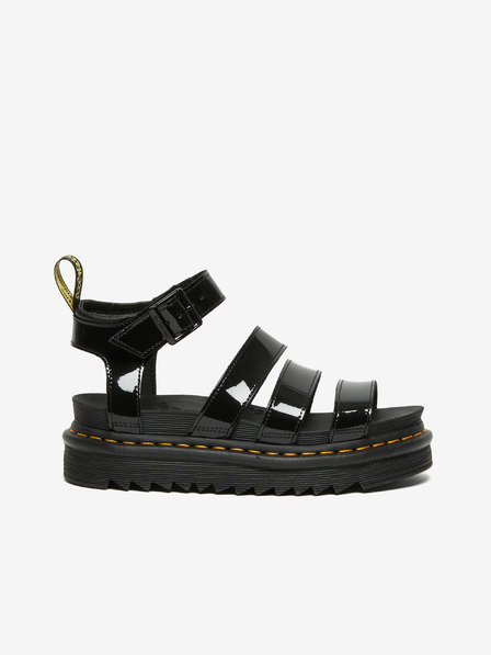 Dr. Martens Črni ženski sandali Dr. Martens Blaire s platformo