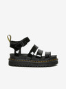 Dr. Martens Črni ženski sandali Dr. Martens Blaire s platformo
