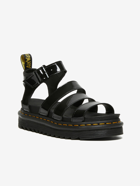 Dr. Martens Črni ženski sandali Dr. Martens Blaire s platformo
