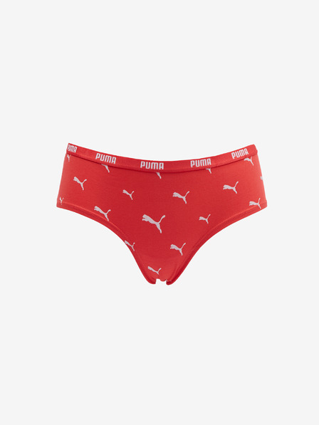 Puma Komplet dveh ženskih rdečih hlač z logotipom Puma Cat