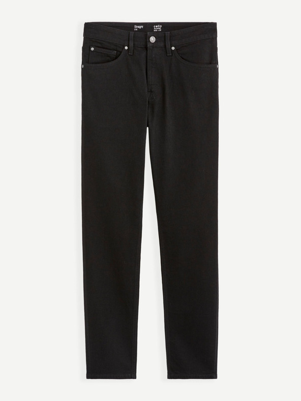 Celio Črne moške kavbojke Celio ravnega kroja