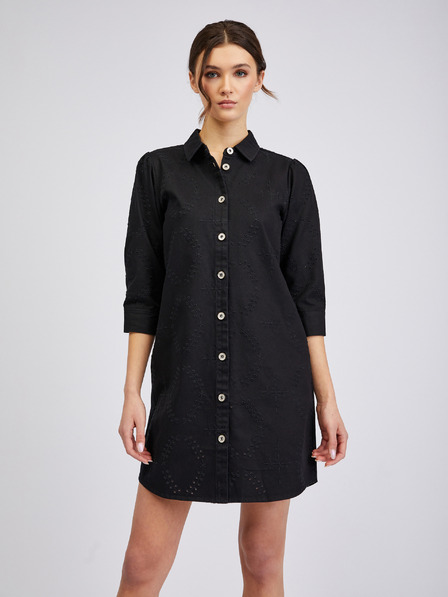 Orsay Črna ženska denim obleka ORSAY