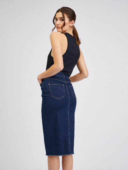 Orsay Temno modro žensko denim oprijeto krilo ORSAY