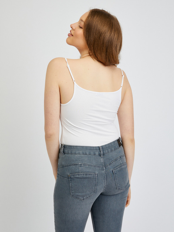 Orsay Bela ženska majica brez rokavov ORSAY