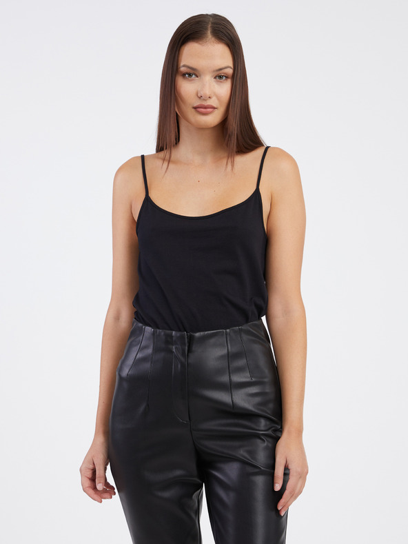 Orsay Črna ženska majica brez rokavov ORSAY
