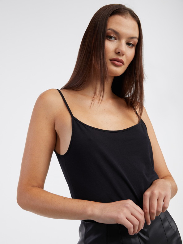 Orsay Črna ženska majica brez rokavov ORSAY