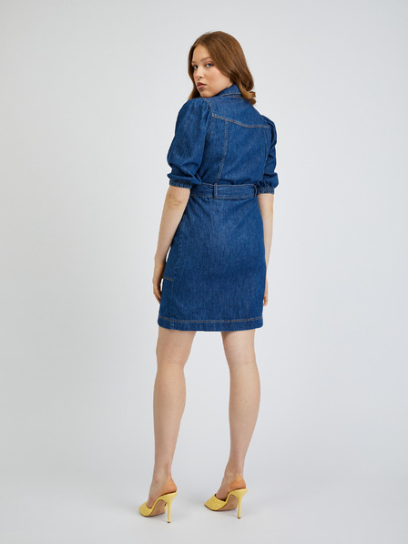 Orsay Temno modra ženska denim obleka ORSAY