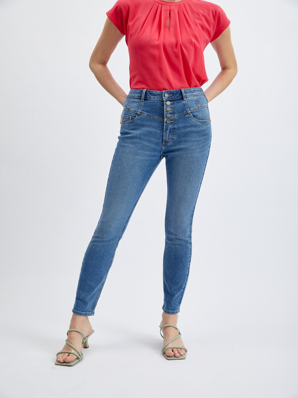 Orsay Modre ženske skinny fit kavbojke ORSAY