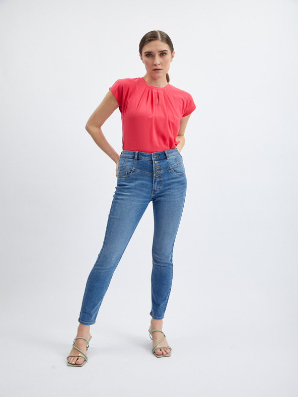 Orsay Modre ženske skinny fit kavbojke ORSAY