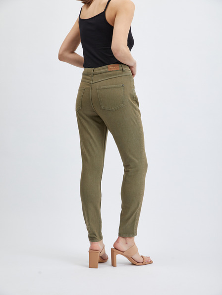 Orsay Kaki ženske skinny fit kavbojke ORSAY
