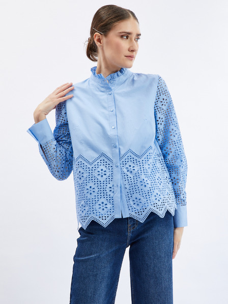 Orsay Svetlo modra ženska bluza z okrasnimi detajli ORSAY