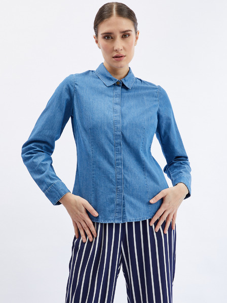 Orsay Modra ženska denim srajca ORSAY