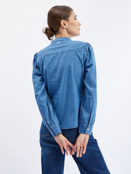 Orsay Modra ženska denim srajca z okrasnim detajlom ORSAY
