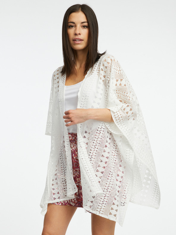 Orsay Bel ženski vzorčast kardigan ORSAY