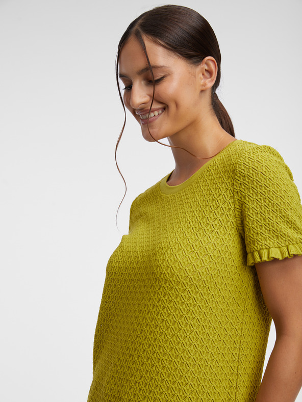 Orsay Zelena ženska vzorčasta pletena majica ORSAY