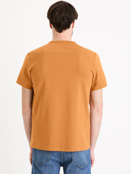 Celio Rjava moška osnovna majica Celio Geley
