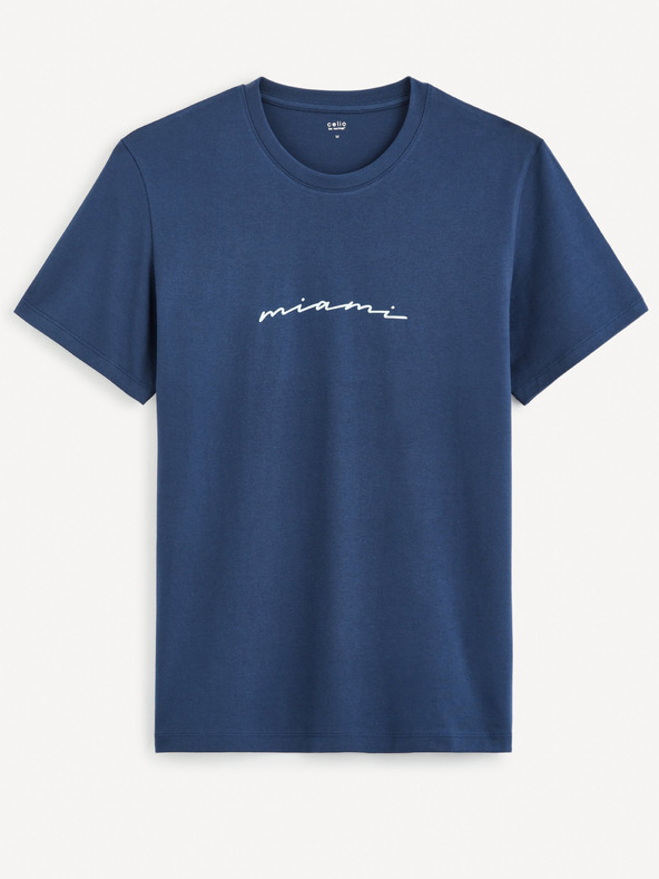 Celio Temno modra moška majica Celio Gexhand