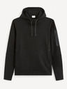 Celio Črna moška jopa s kapuco Celio Geyokecap