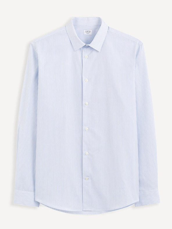 Celio Bela moška srajca Celio Varegumoti