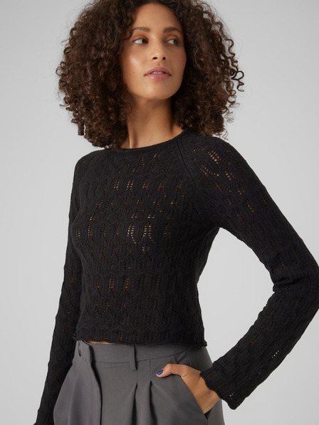 Vero Moda Črn ženski pulover Vero Moda Fabienne