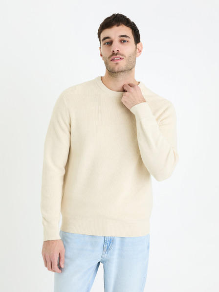 Celio Kremast moški osnovni pulover Celio Gexter