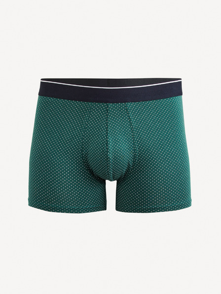 Celio Temno zelene moške boksarice z vzorcem Celio Mitch