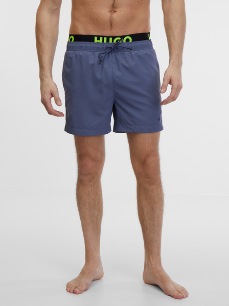 HUGO Temno modre moške kopalke HUGO S-Flex