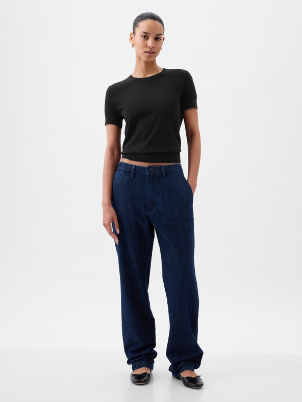 GAP Kratek crop pulover CashSoft GAP
