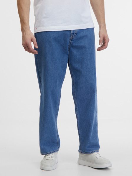 Jack & Jones Modre moške kavbojke ravnega kroja Jack & Jones Alex