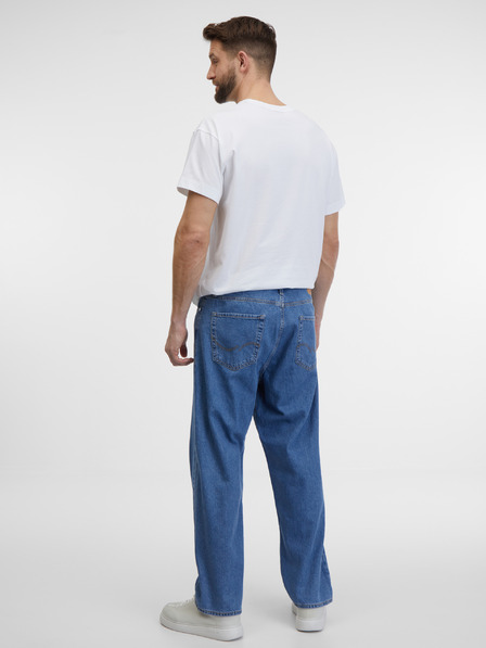 Jack & Jones Modre moške kavbojke ravnega kroja Jack & Jones Alex