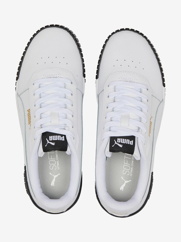 Puma Bele ženske usnjene superge Puma Carina 2.0