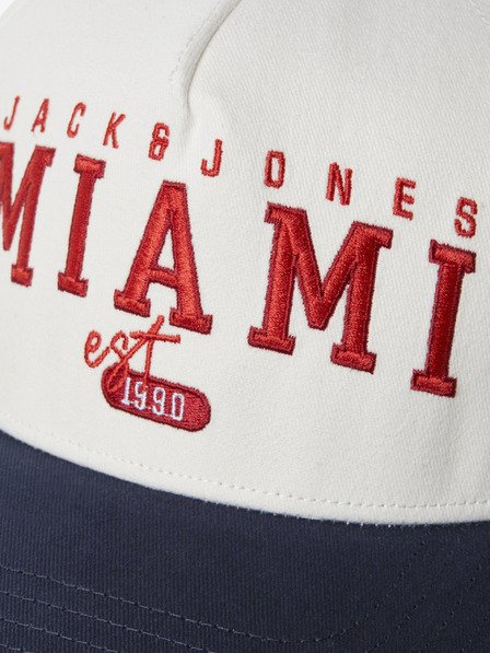 Jack & Jones Modro-bela moška kapa Jack & Jones Citi
