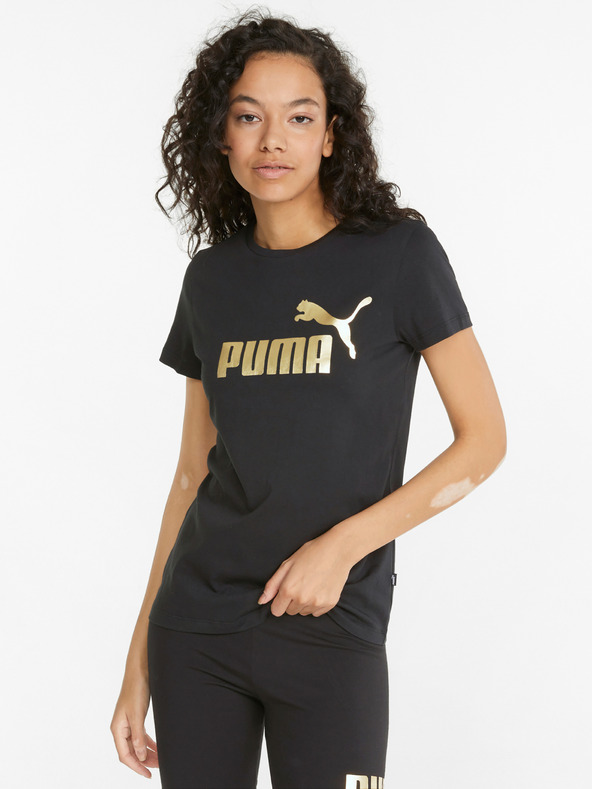 Puma Črna ženska majica s potiskom Puma