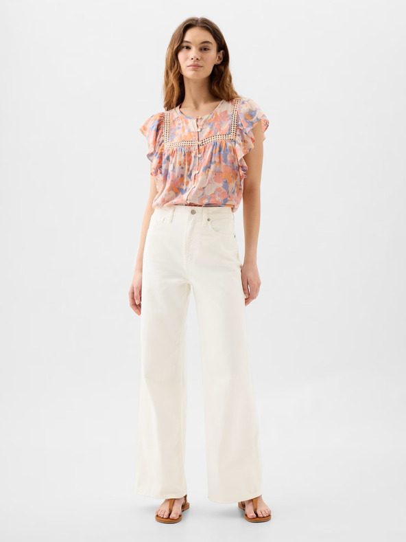 GAP Džins Wide Leg High Rise GAP