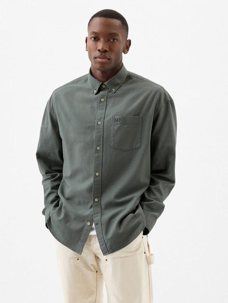 GAP Oversize oxford košeľa s logom GAP