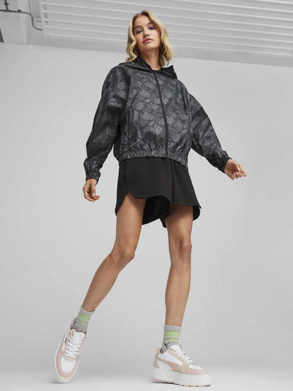 Puma Siva ženska vetrovka Puma Blossom AOP Lahka jakna z vzorcem