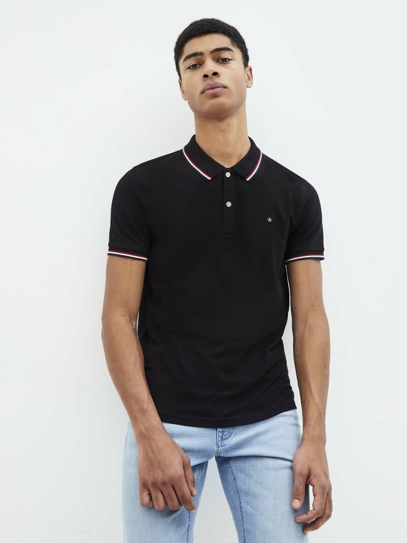 Celio Črna moška polo majica Celio Necetwo