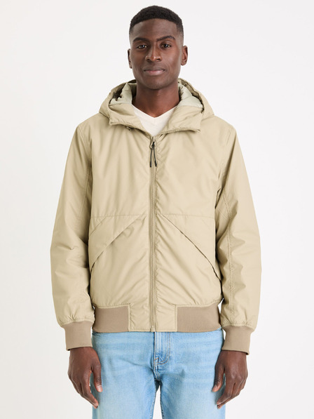 Celio bež moška jakna Celio Guhoodie